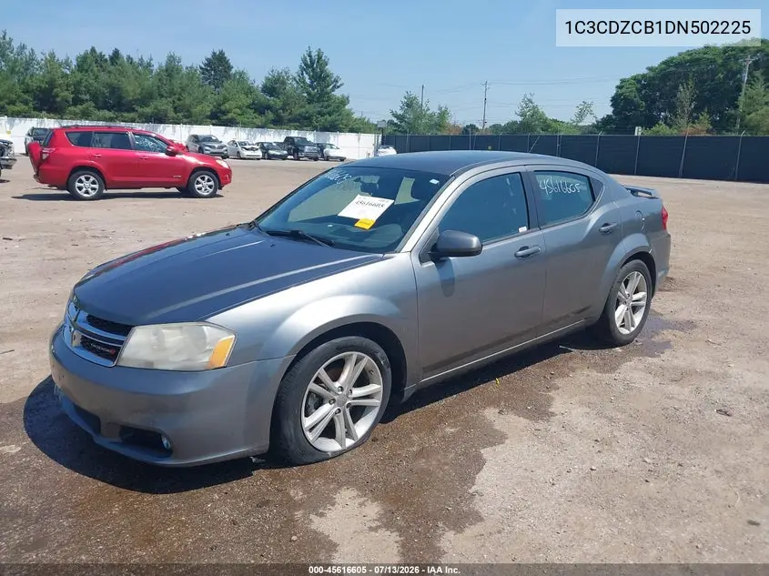 2013 Dodge Avenger Sxt VIN: 1C3CDZCB1DN502225 Lot: 45616605