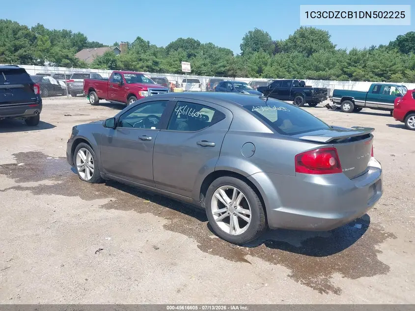 2013 Dodge Avenger Sxt VIN: 1C3CDZCB1DN502225 Lot: 45616605