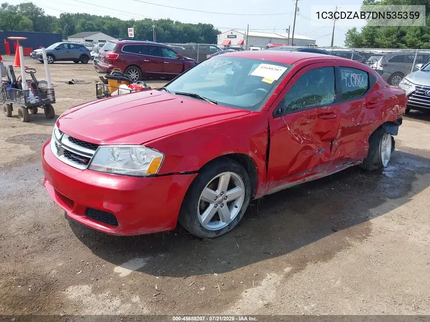 2013 Dodge Avenger Se VIN: 1C3CDZAB7DN535359 Lot: 45688207