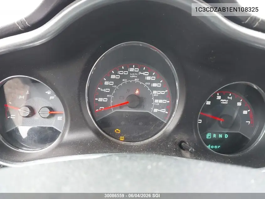 2014 Dodge Avenger Se VIN: 1C3CDZAB1EN108325 Lot: 30086559