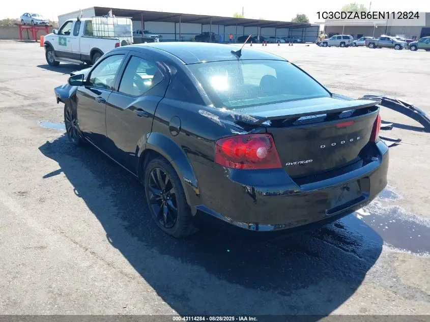 1C3CDZAB6EN112824 2014 Dodge Avenger Se