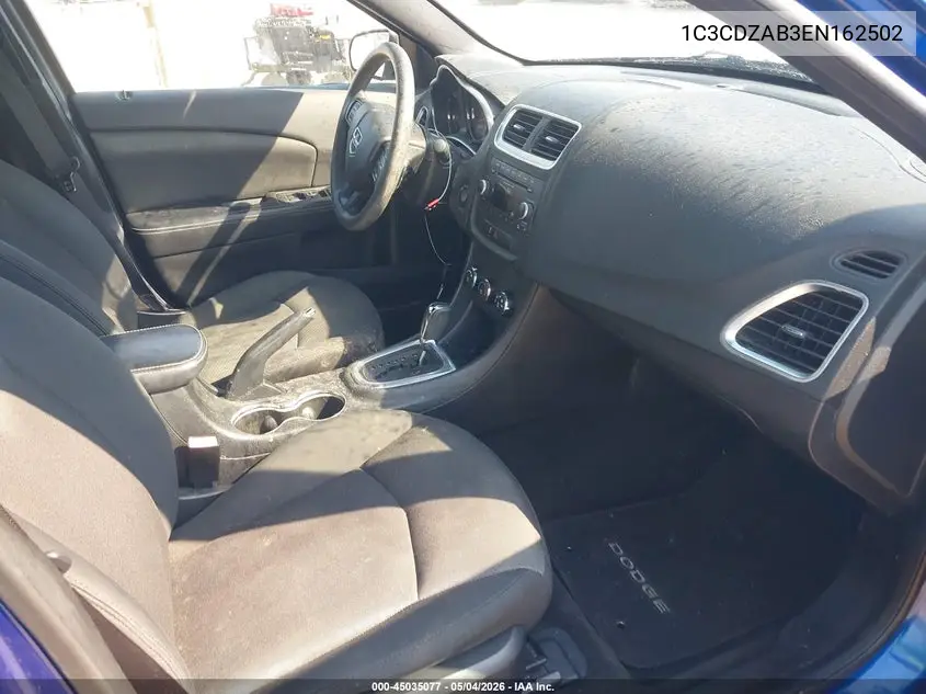 2014 Dodge Avenger Se VIN: 1C3CDZAB3EN162502 Lot: 45035077
