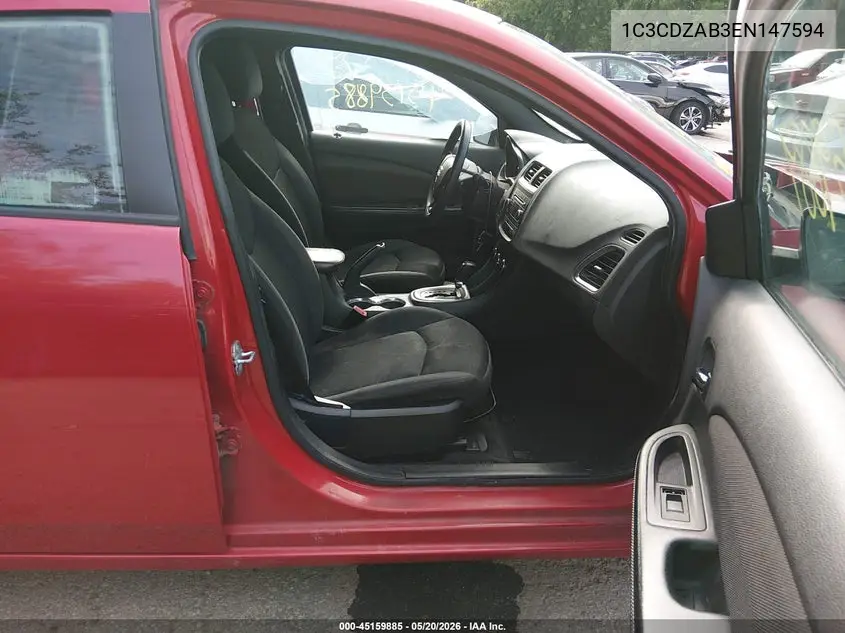 2014 Dodge Avenger Se VIN: 1C3CDZAB3EN147594 Lot: 45159885