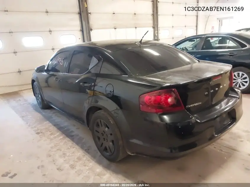 2014 Dodge Avenger Se VIN: 1C3CDZAB7EN161269 Lot: 45164345
