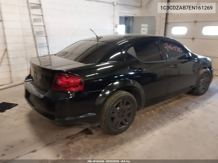 2014 Dodge Avenger Se VIN: 1C3CDZAB7EN161269 Lot: 45164345