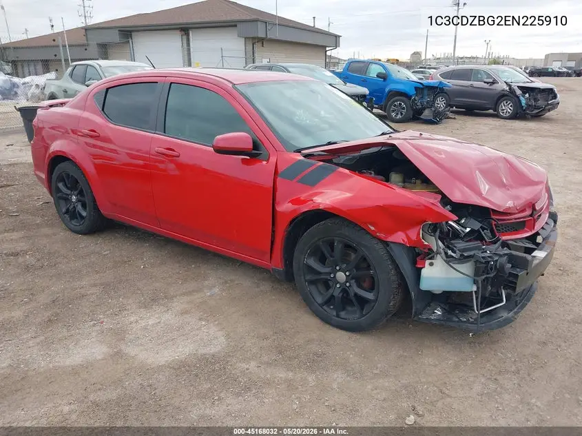 2014 Dodge Avenger R/T VIN: 1C3CDZBG2EN225910 Lot: 45168032