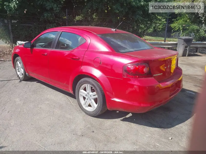 2014 Dodge Avenger Sxt VIN: 1C3CDZCB5EN184613 Lot: 45169157