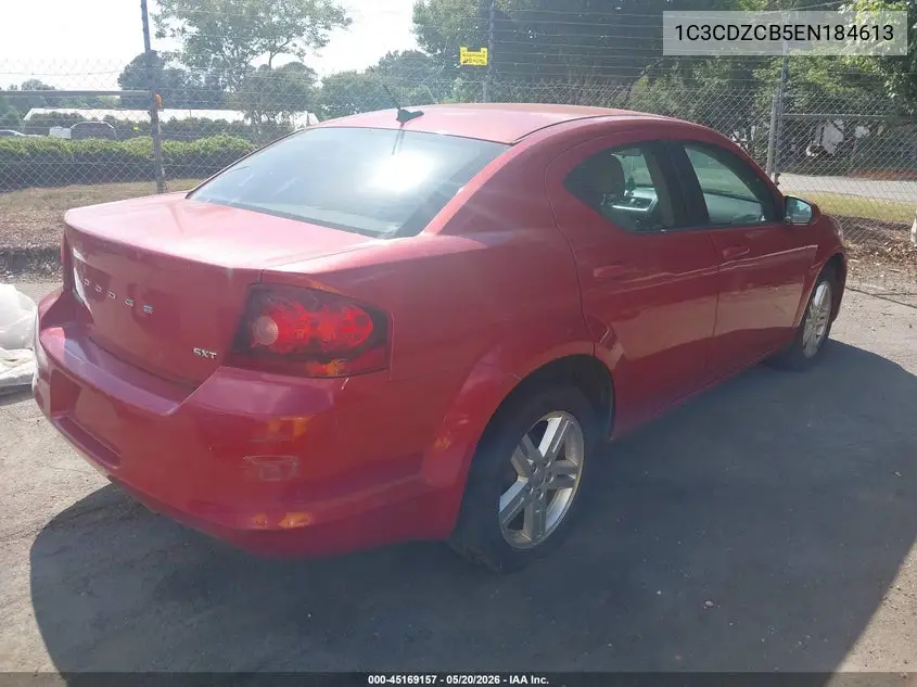 2014 Dodge Avenger Sxt VIN: 1C3CDZCB5EN184613 Lot: 45169157