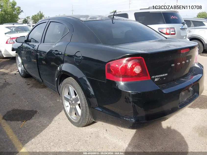 2014 Dodge Avenger Se VIN: 1C3CDZAB5EN110708 Lot: 45209919