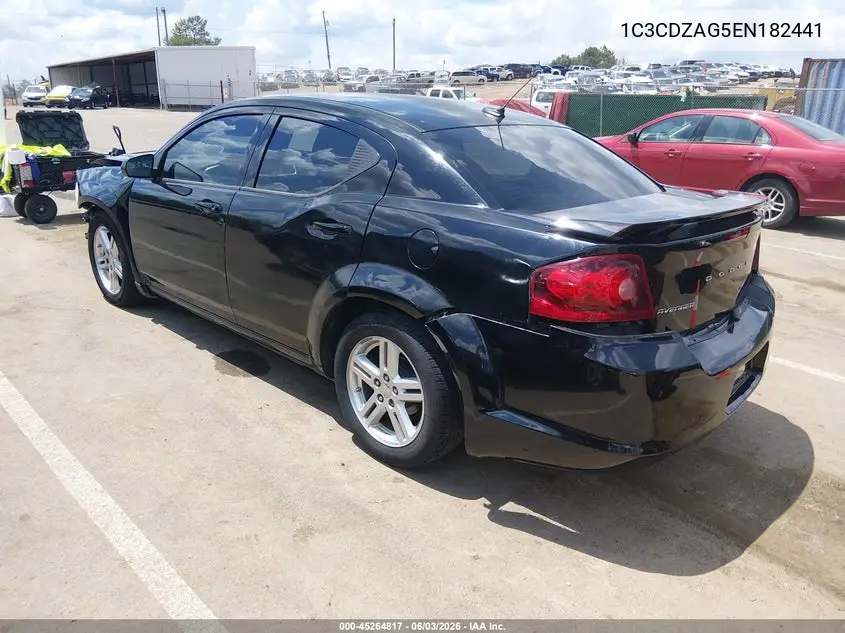 2014 Dodge Avenger Se VIN: 1C3CDZAG5EN182441 Lot: 45264817