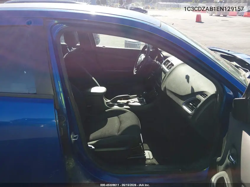 2014 Dodge Avenger Se VIN: 1C3CDZAB1EN129157 Lot: 45309611