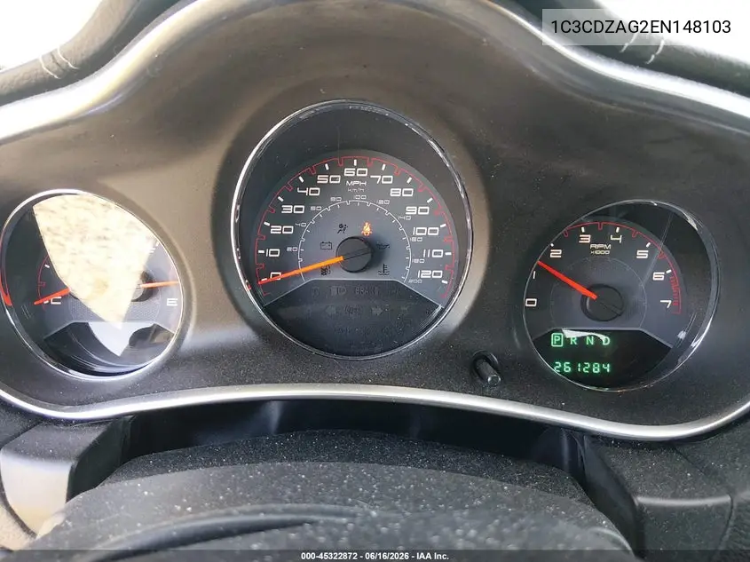 2014 Dodge Avenger Se VIN: 1C3CDZAG2EN148103 Lot: 45322872