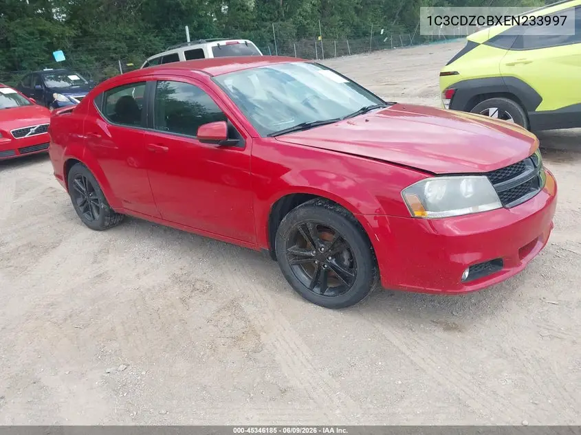2014 Dodge Avenger Sxt VIN: 1C3CDZCBXEN233997 Lot: 45346185