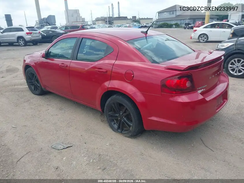 2014 Dodge Avenger Sxt VIN: 1C3CDZCBXEN233997 Lot: 45346185