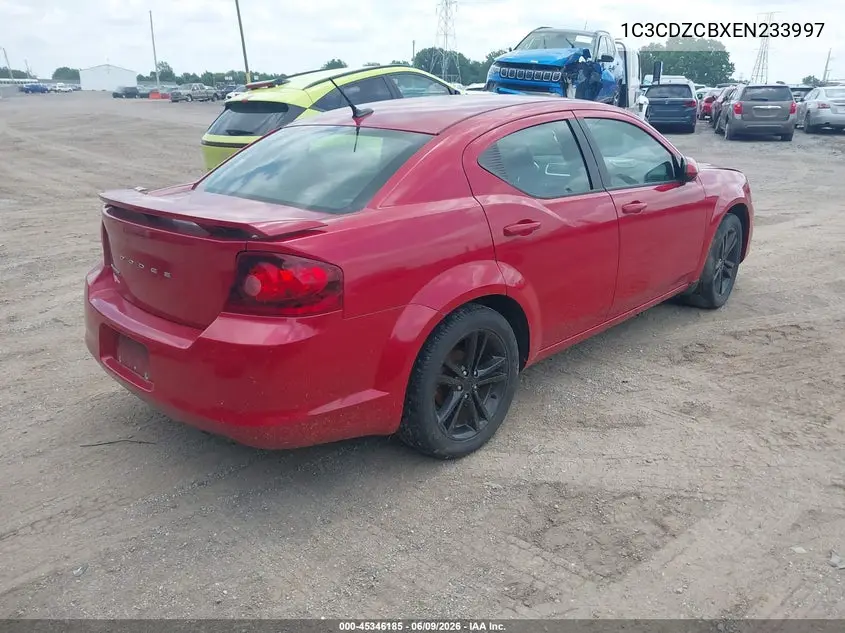 2014 Dodge Avenger Sxt VIN: 1C3CDZCBXEN233997 Lot: 45346185