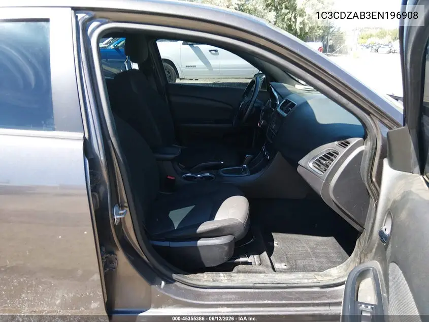 2014 Dodge Avenger Se VIN: 1C3CDZAB3EN196908 Lot: 45355386