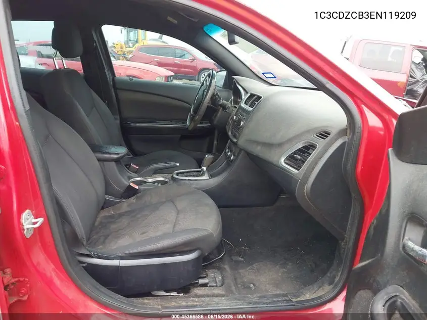 2014 Dodge Avenger Sxt VIN: 1C3CDZCB3EN119209 Lot: 45366586
