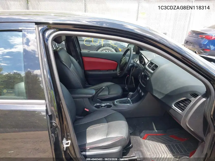 2014 Dodge Avenger Se VIN: 1C3CDZAG8EN118314 Lot: 45463403