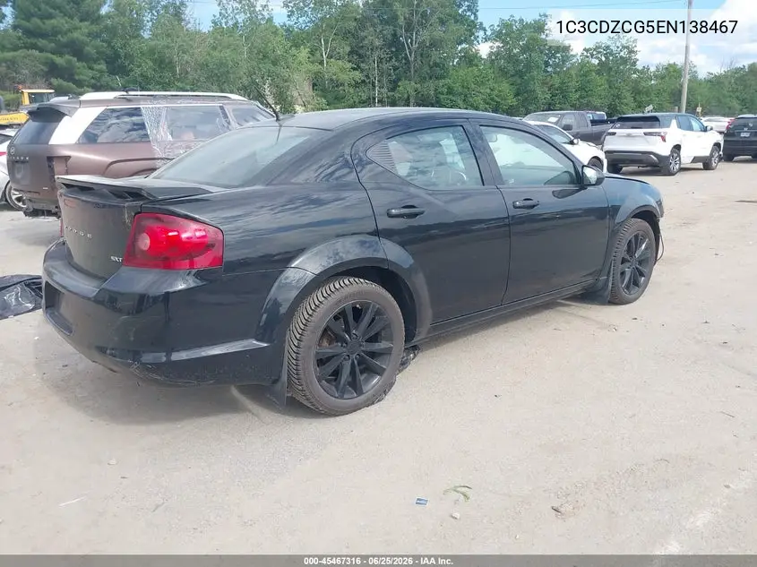2014 Dodge Avenger Sxt VIN: 1C3CDZCG5EN138467 Lot: 45467316