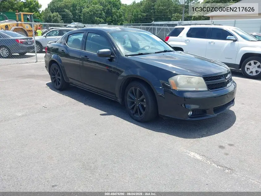 2014 Dodge Avenger Sxt VIN: 1C3CDZCG0EN217626 Lot: 45475290