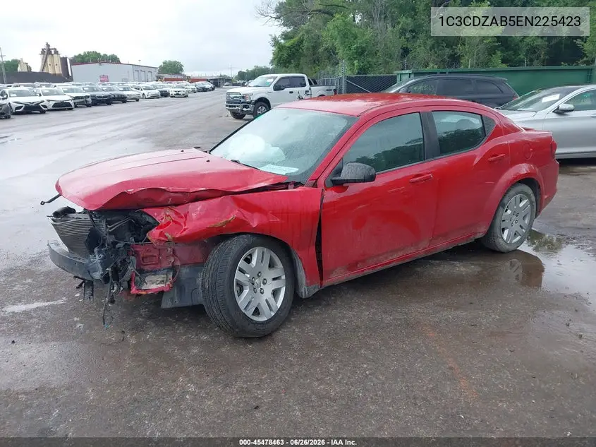 2014 Dodge Avenger Se VIN: 1C3CDZAB5EN225423 Lot: 45478463