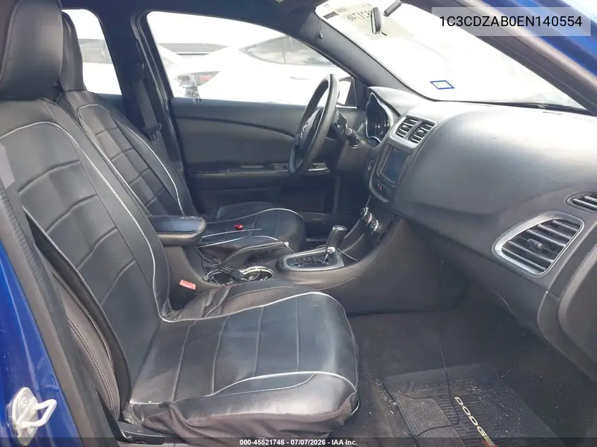 2014 Dodge Avenger Se VIN: 1C3CDZAB0EN140554 Lot: 45521746