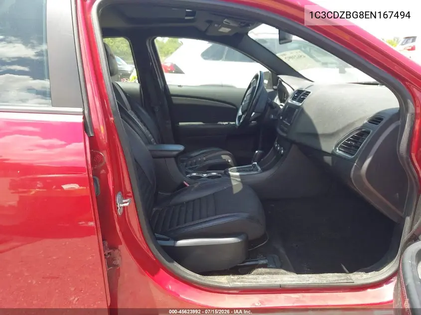 2014 Dodge Avenger R/T VIN: 1C3CDZBG8EN167494 Lot: 45623992