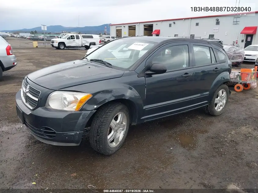 2007 Dodge Caliber Sxt VIN: 1B3HB48B87D328040 Lot: 44648387