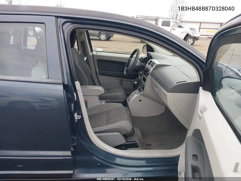 2007 Dodge Caliber Sxt VIN: 1B3HB48B87D328040 Lot: 44648387