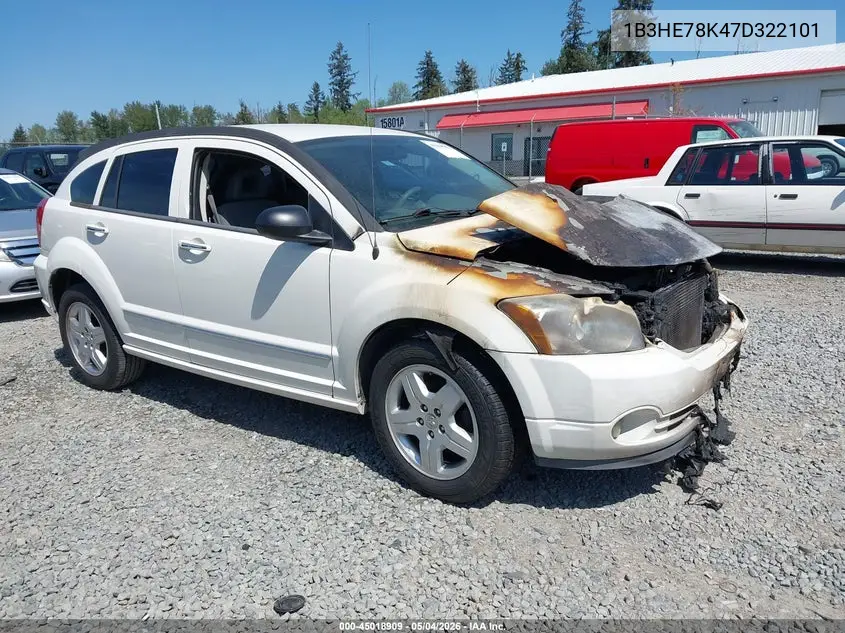 2007 Dodge Caliber R/T VIN: 1B3HE78K47D322101 Lot: 45018909