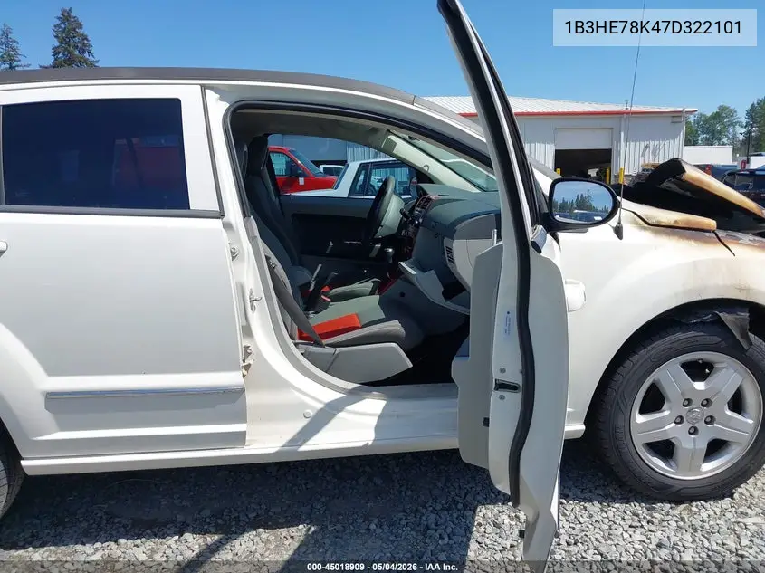 2007 Dodge Caliber R/T VIN: 1B3HE78K47D322101 Lot: 45018909