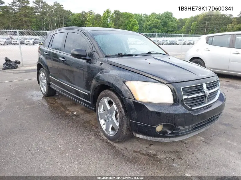 2007 Dodge Caliber R/T VIN: 1B3HE78K17D600341 Lot: 45092692