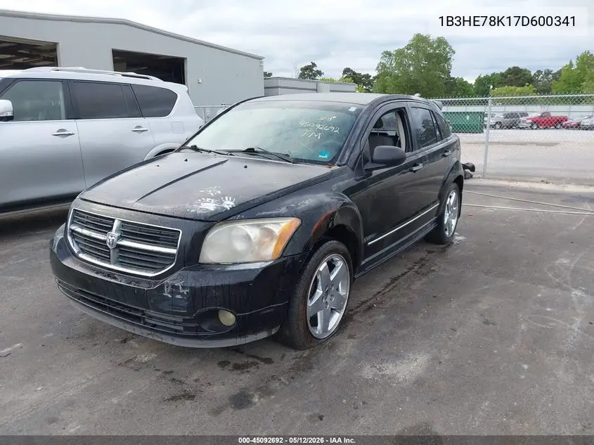 2007 Dodge Caliber R/T VIN: 1B3HE78K17D600341 Lot: 45092692
