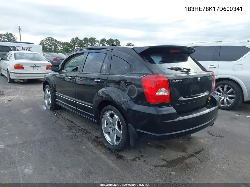 2007 Dodge Caliber R/T VIN: 1B3HE78K17D600341 Lot: 45092692