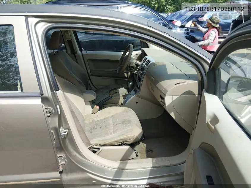 2007 Dodge Caliber VIN: 1B3HB28B17D280112 Lot: 45094005
