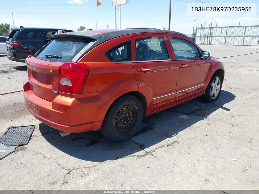 2007 Dodge Caliber R/T VIN: 1B3HE78K97D235956 Lot: 45136049