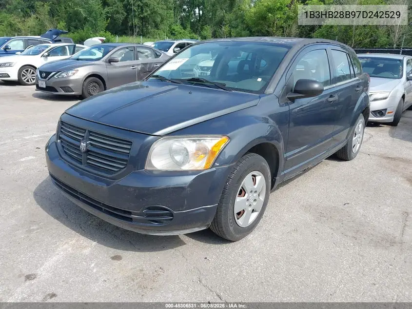 2007 Dodge Caliber VIN: 1B3HB28B97D242529 Lot: 45306531