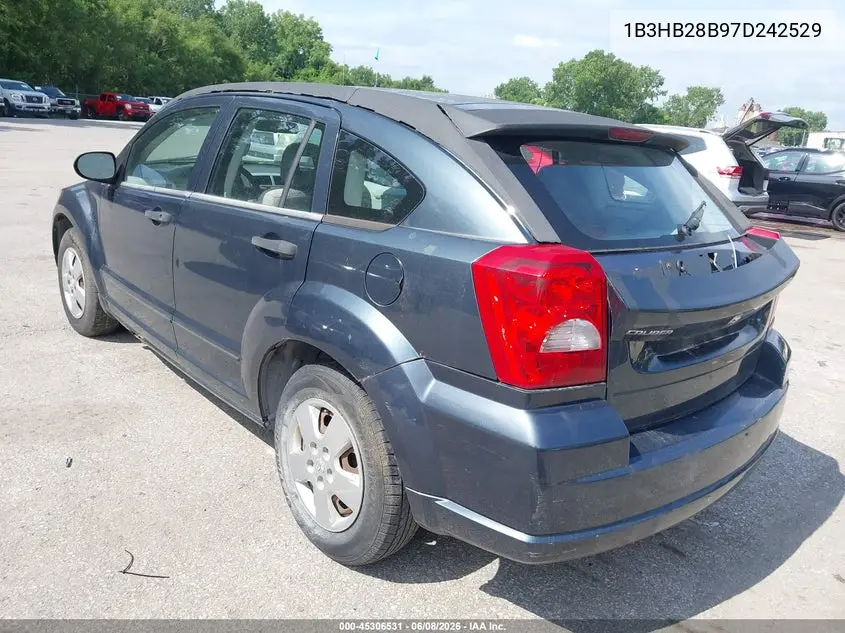 2007 Dodge Caliber VIN: 1B3HB28B97D242529 Lot: 45306531
