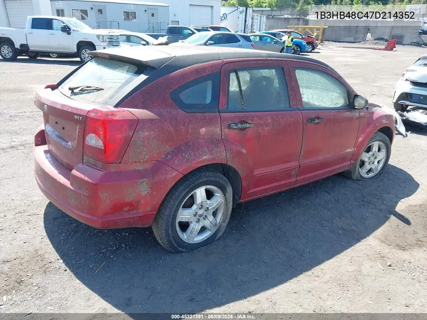 2007 Dodge Caliber Sxt VIN: 1B3HB48C47D214352 Lot: 45321391