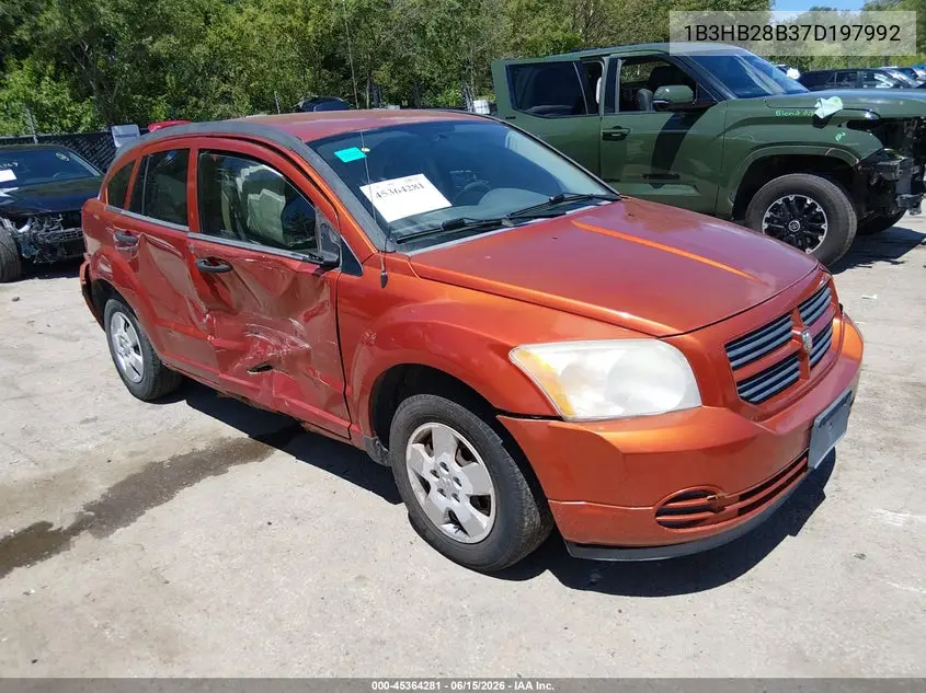 2007 Dodge Caliber VIN: 1B3HB28B37D197992 Lot: 45364281