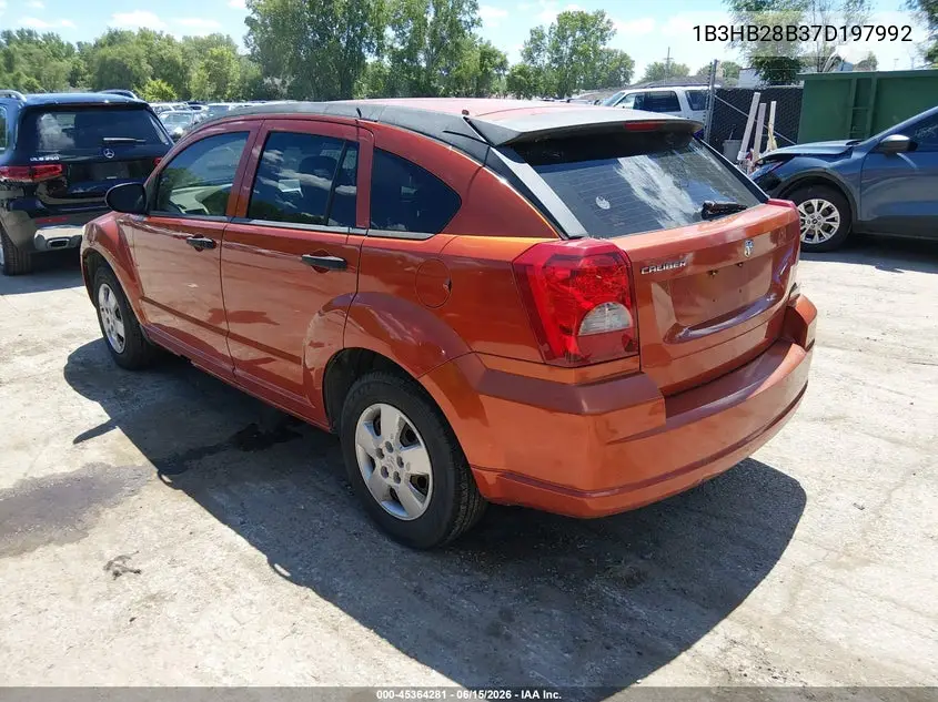2007 Dodge Caliber VIN: 1B3HB28B37D197992 Lot: 45364281