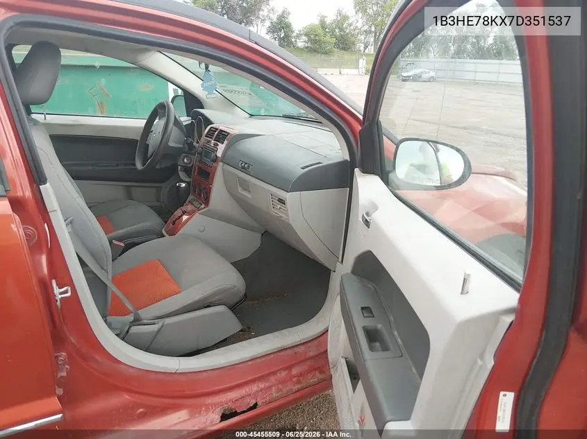 2007 Dodge Caliber R/T VIN: 1B3HE78KX7D351537 Lot: 45455509