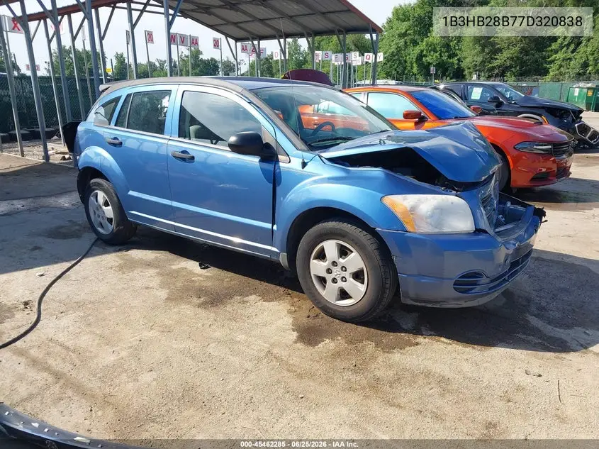 2007 Dodge Caliber VIN: 1B3HB28B77D320838 Lot: 45462285