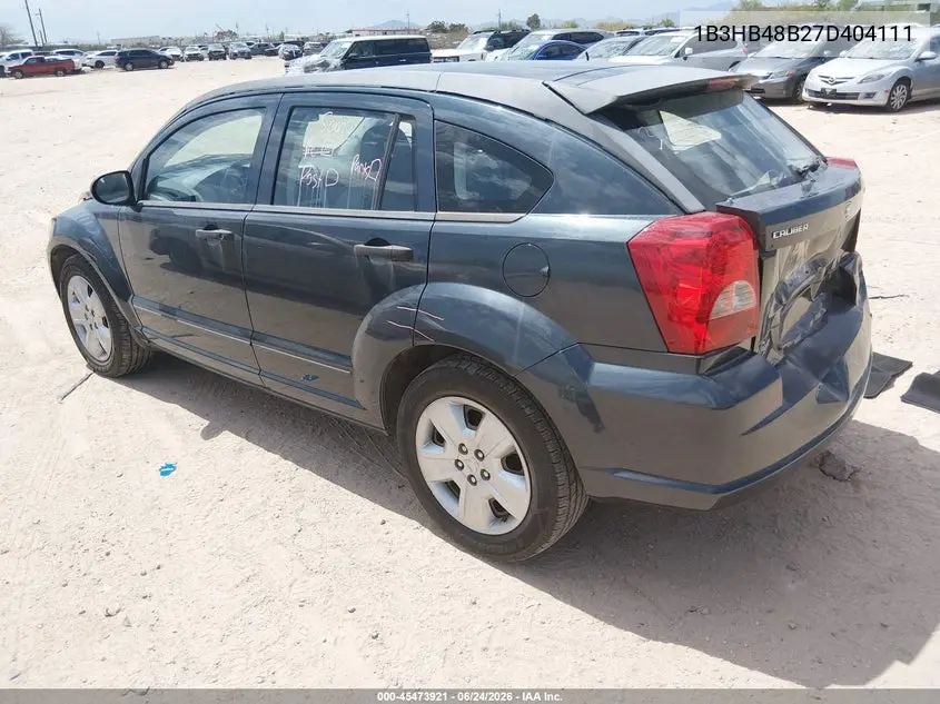 2007 Dodge Caliber Sxt VIN: 1B3HB48B27D404111 Lot: 45473921