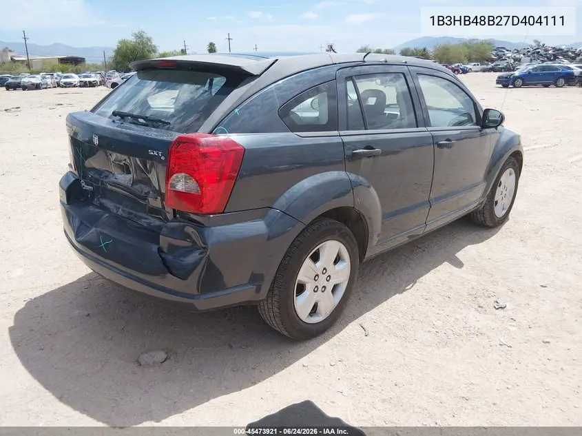 2007 Dodge Caliber Sxt VIN: 1B3HB48B27D404111 Lot: 45473921