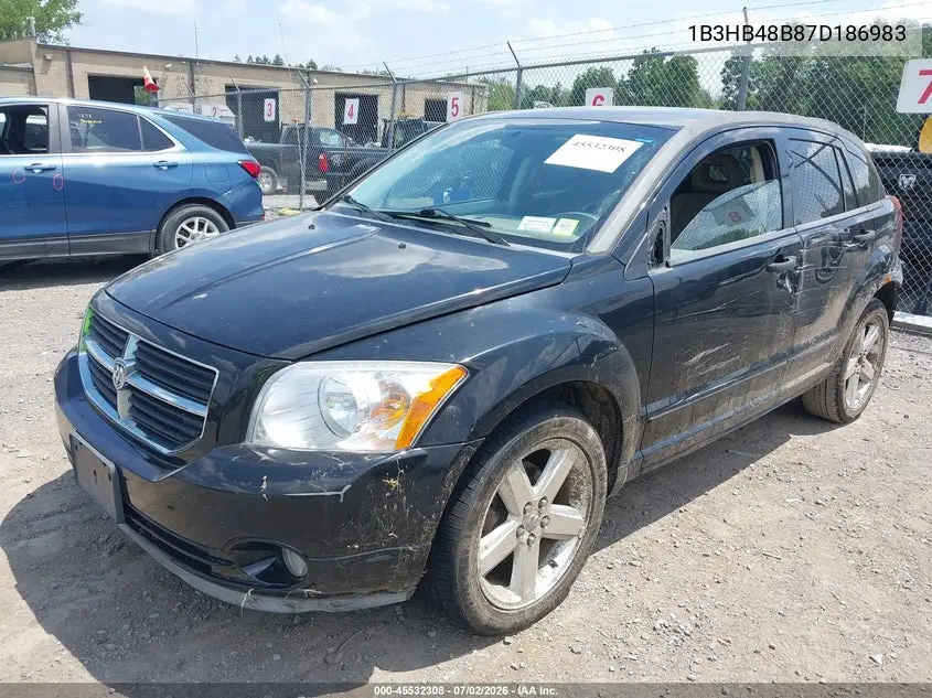 2007 Dodge Caliber Sxt VIN: 1B3HB48B87D186983 Lot: 45532308