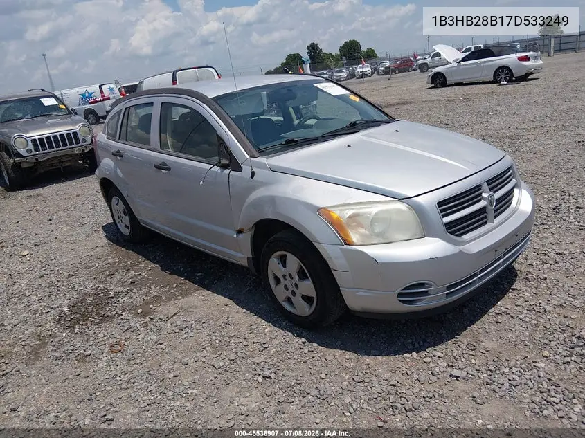 2007 Dodge Caliber VIN: 1B3HB28B17D533249 Lot: 45536907