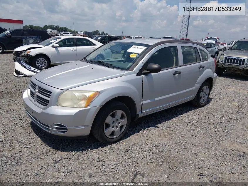 2007 Dodge Caliber VIN: 1B3HB28B17D533249 Lot: 45536907