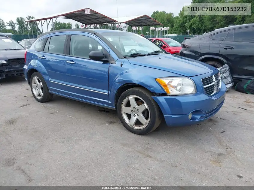 2007 Dodge Caliber R/T VIN: 1B3HE78K67D153232 Lot: 45538983
