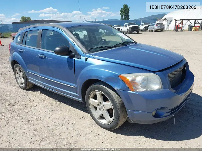 2007 Dodge Caliber R/T VIN: 1B3HE78K47D283266 Lot: 45561917